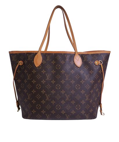 Neverfull MM, &pound;895, Handbags, Brown, Coated Canvas, Front view